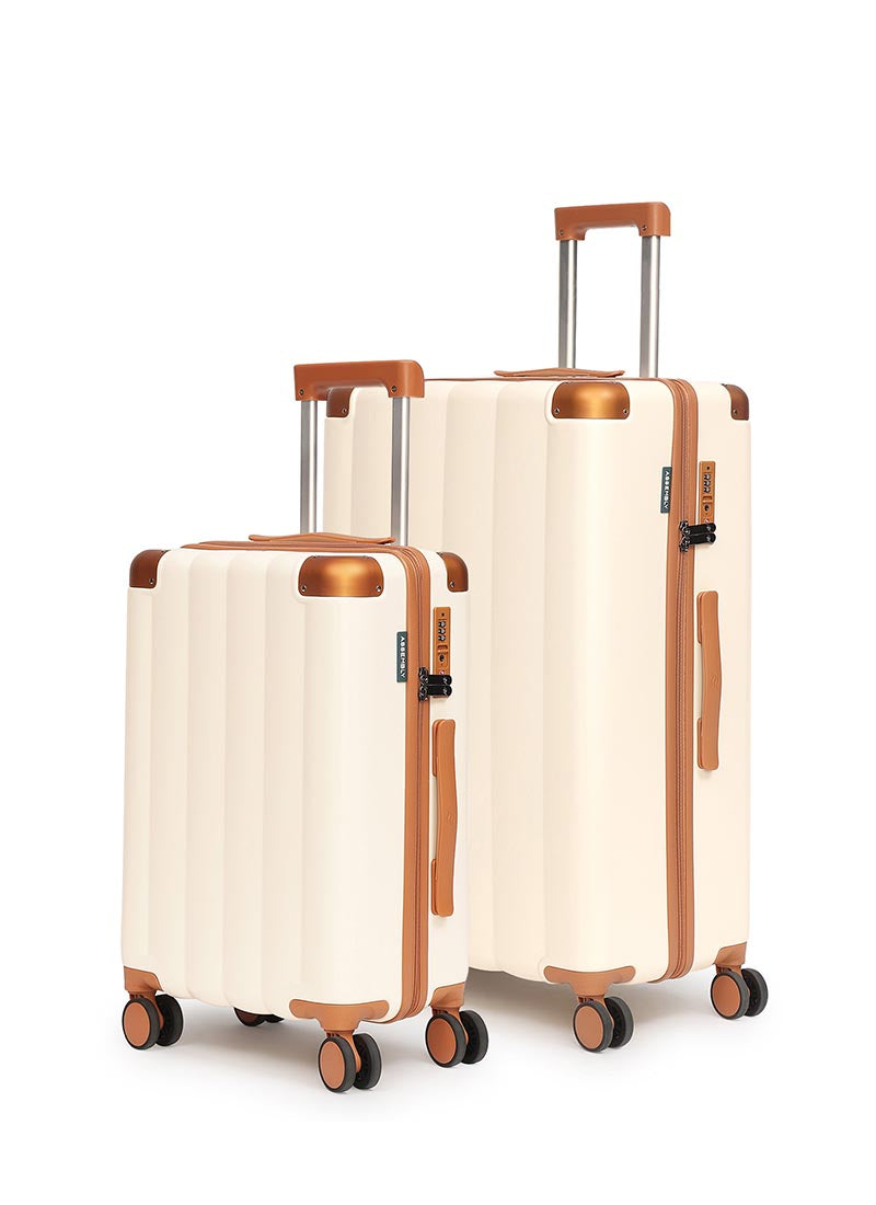 Iris Combo | Beige | Cabin+Large Hard Luggage