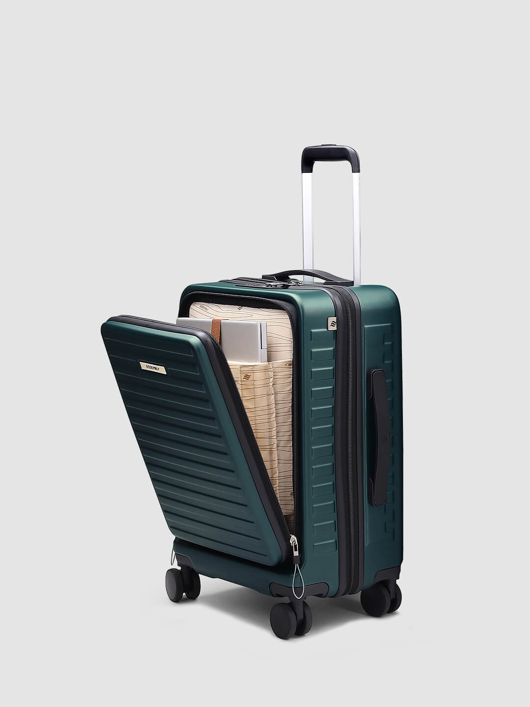 StarkPro | Green | Cabin Hard Luggage