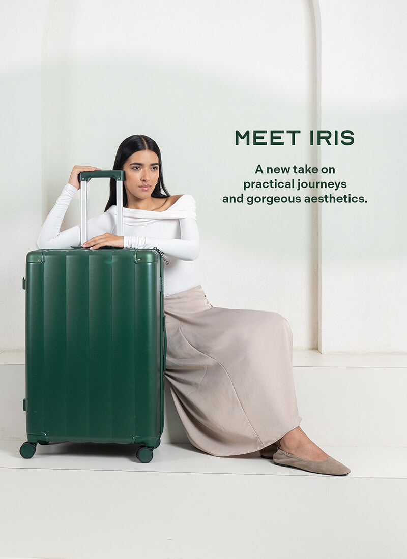 Iris | Green | Large Hard Luggage