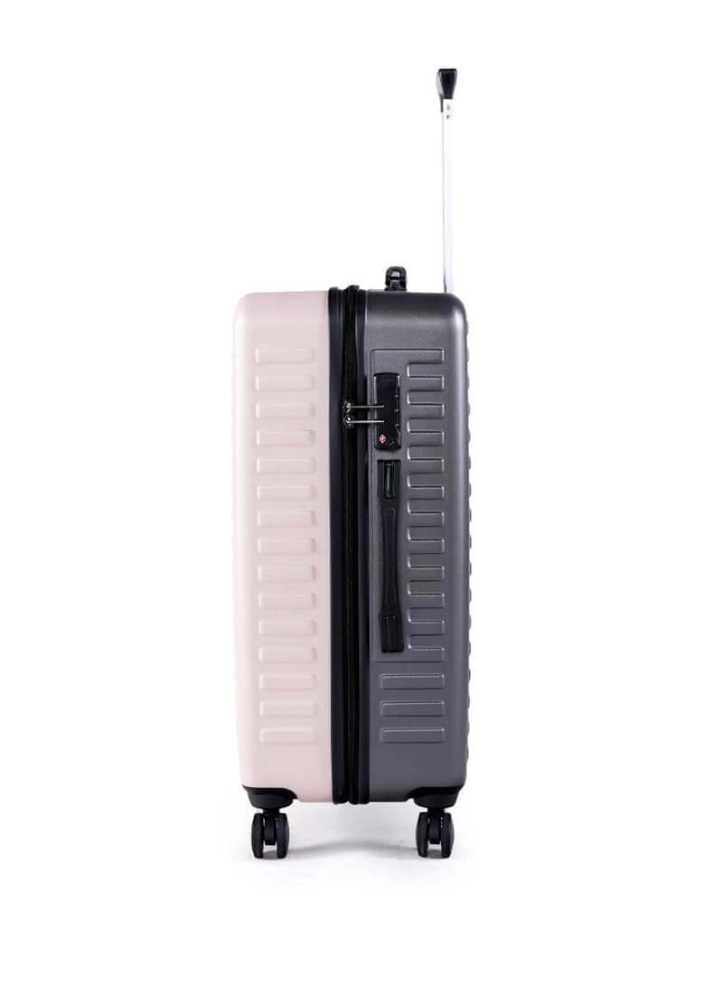 Two Tone Combo | Ivory-Grey | Medium+Large Hard Luggage