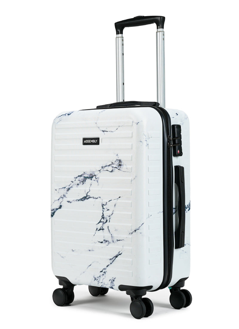 Marble Print Combo | Cabin+Medium Luggage