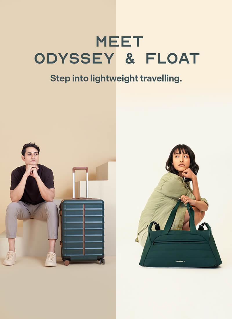 Odyssey & Float Duffle Combo | Forest Green | Medium Hard Luggage & Duffle