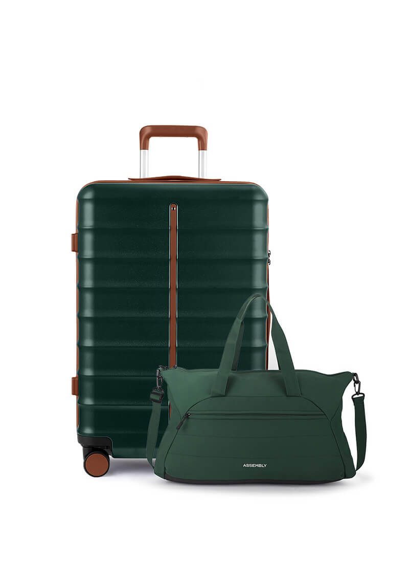 Odyssey & Float Duffle Combo | Forest Green | Medium Hard Luggage & Duffle