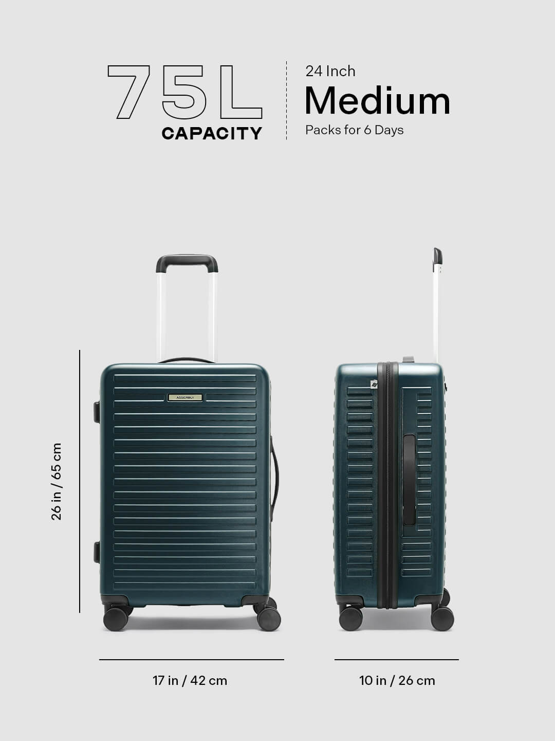 Stark | Green | Medium Hard Luggage