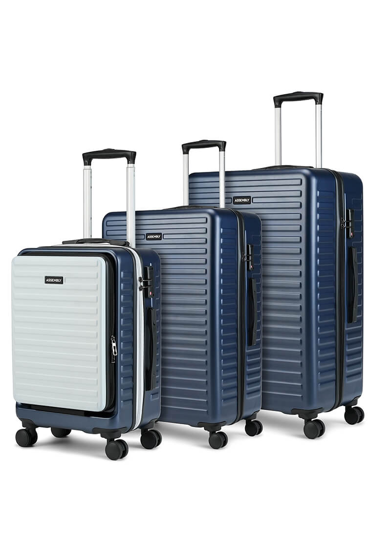 StarkPro Combo | Blue/White | Set of 3 Luggage