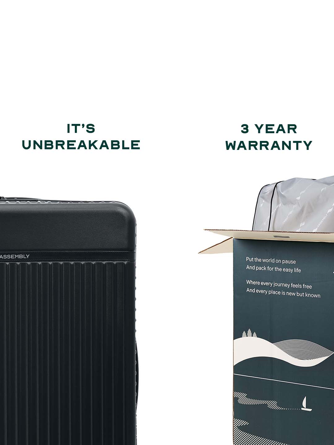 Rover Combo | Black | Cabin+Medium Hard Luggage
