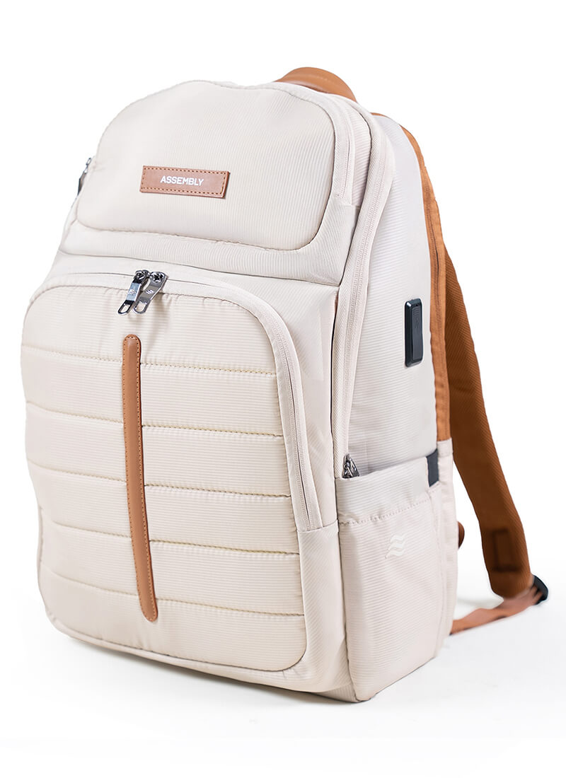 Odyssey Backpack | Beige | Everyday Laptop Backpack