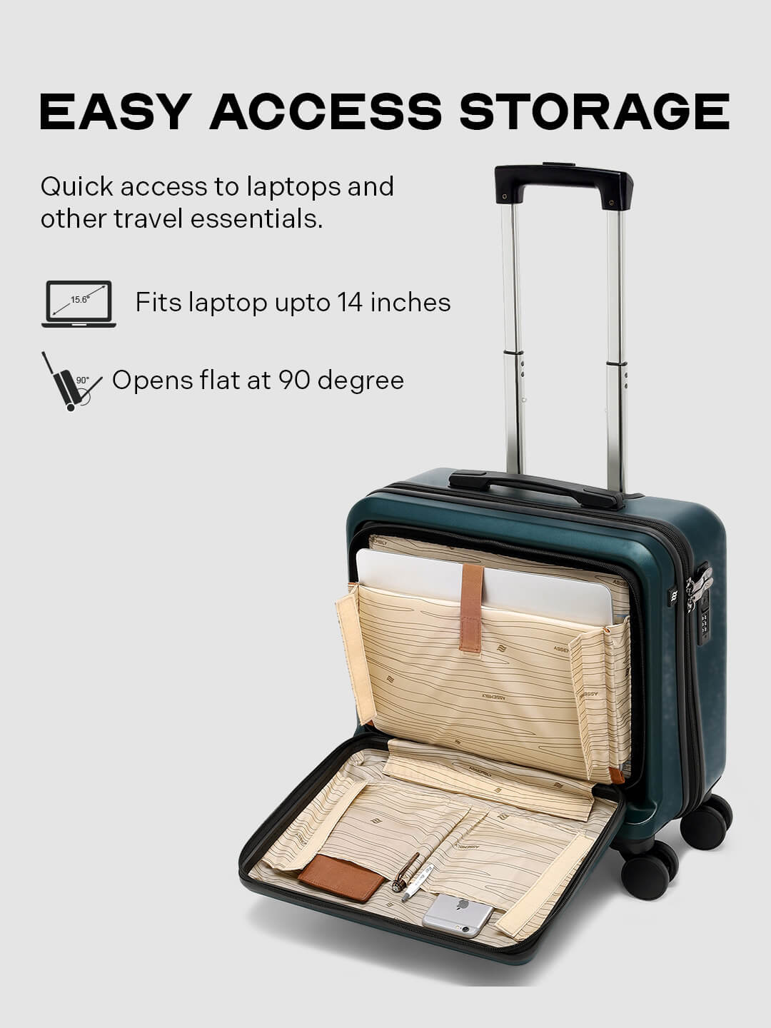 StarkPro Overnighter | Green | Overnighter Hard Luggage