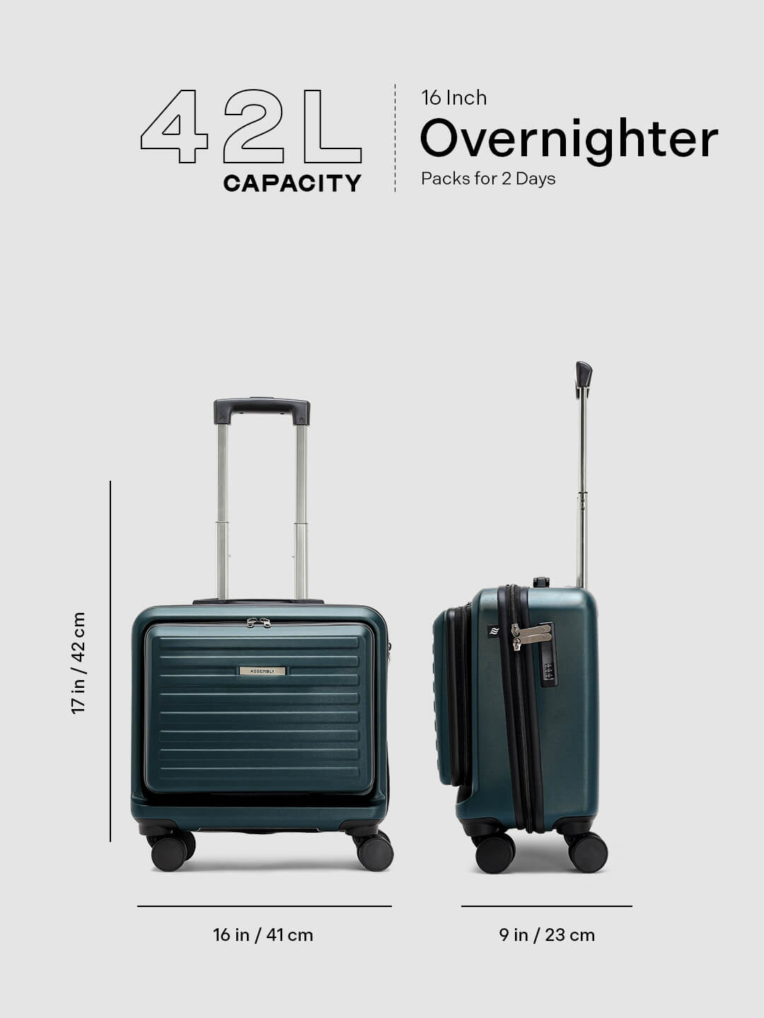 StarkPro Overnighter | Green | Overnighter Hard Luggage