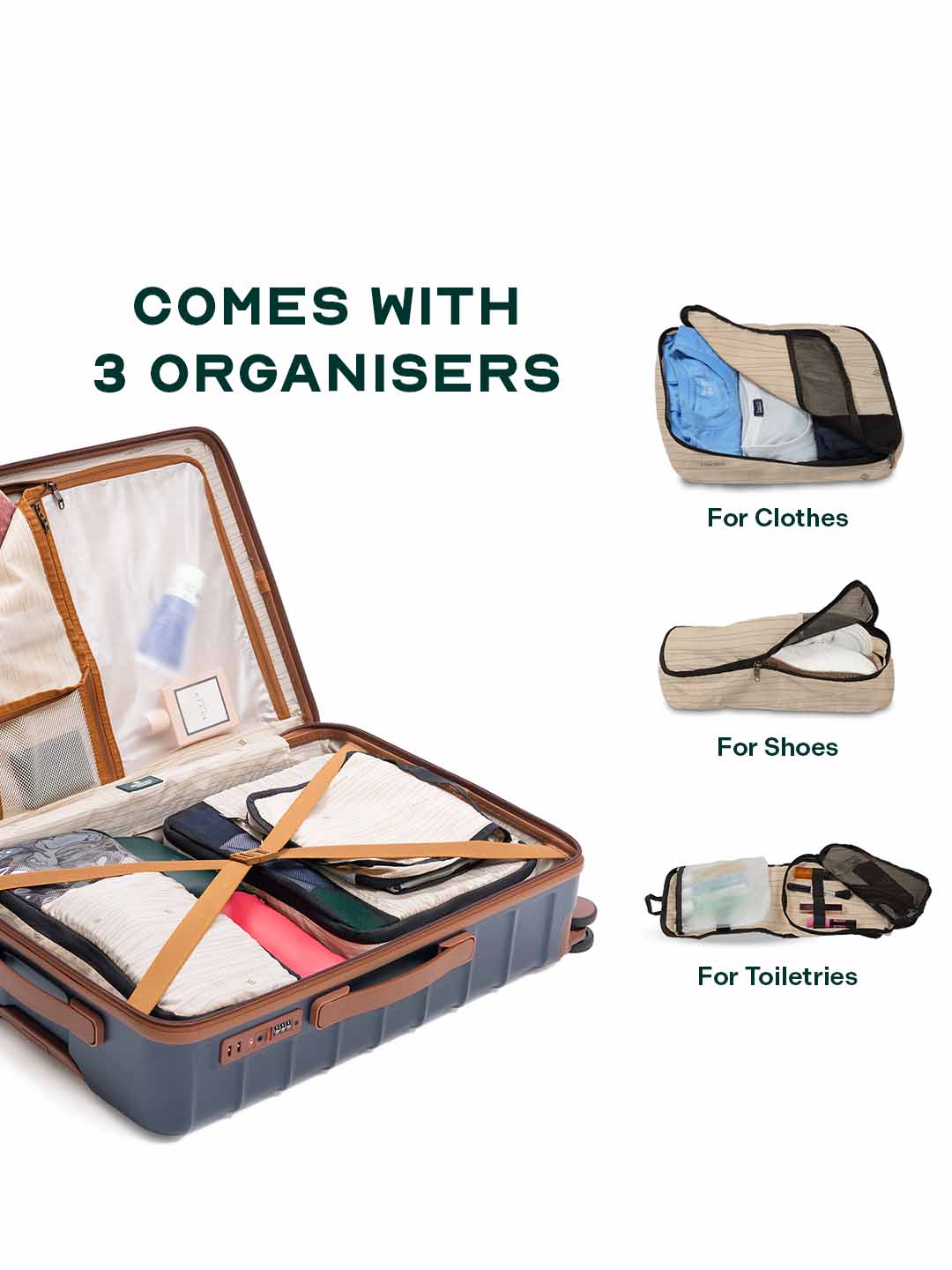 Odyssey Combo | Ocean | Cabin+Medium Hard Luggage