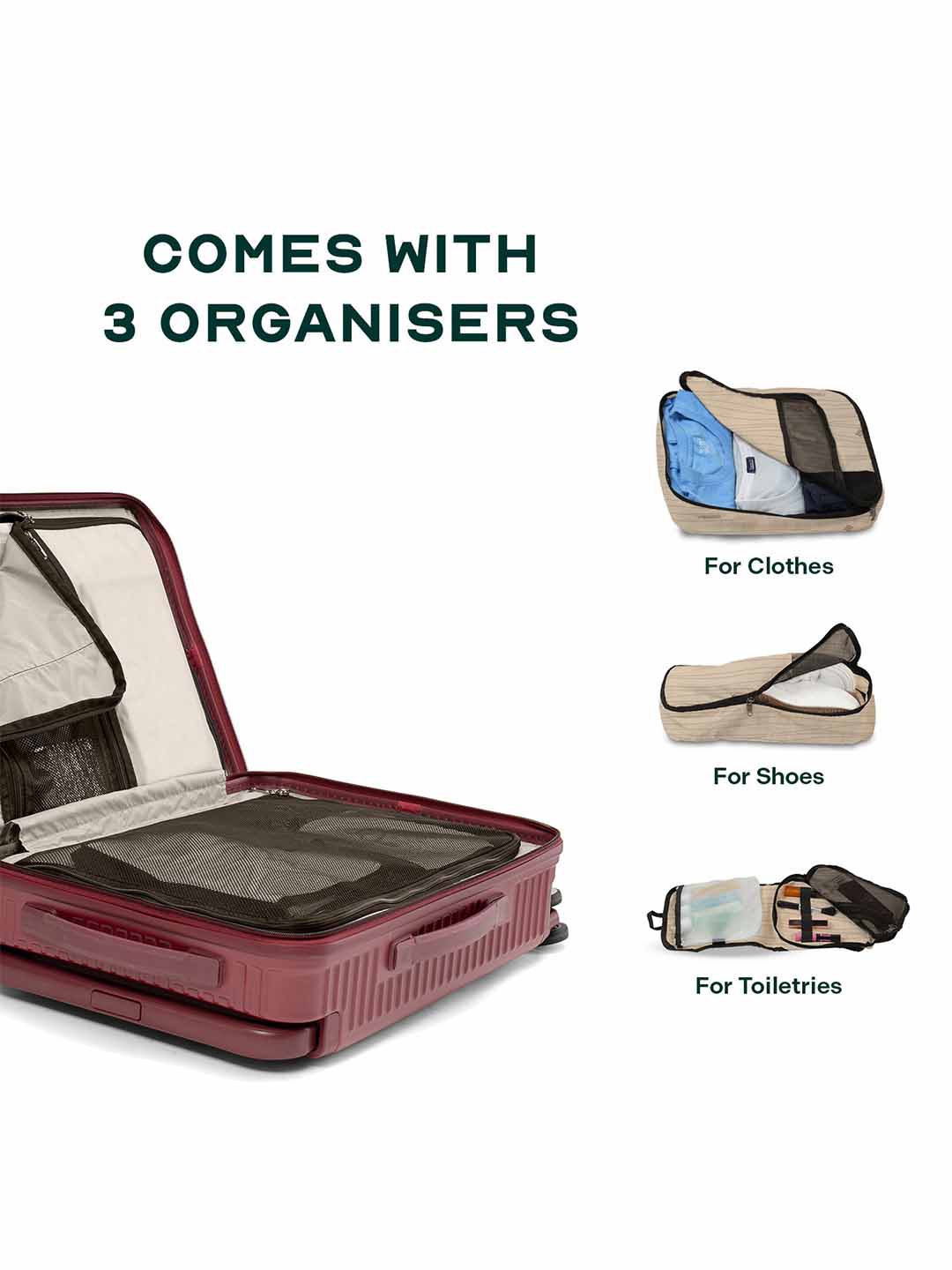 Rover Pro Combo | Wine | CabinPro+Medium Hard Luggage
