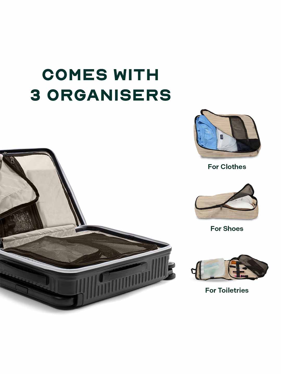 Rover Pro Combo | Black | CabinPro+Medium Hard Luggage