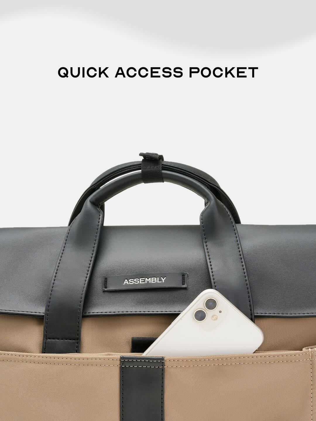 Kairo Laptop Messenger Bag Beige