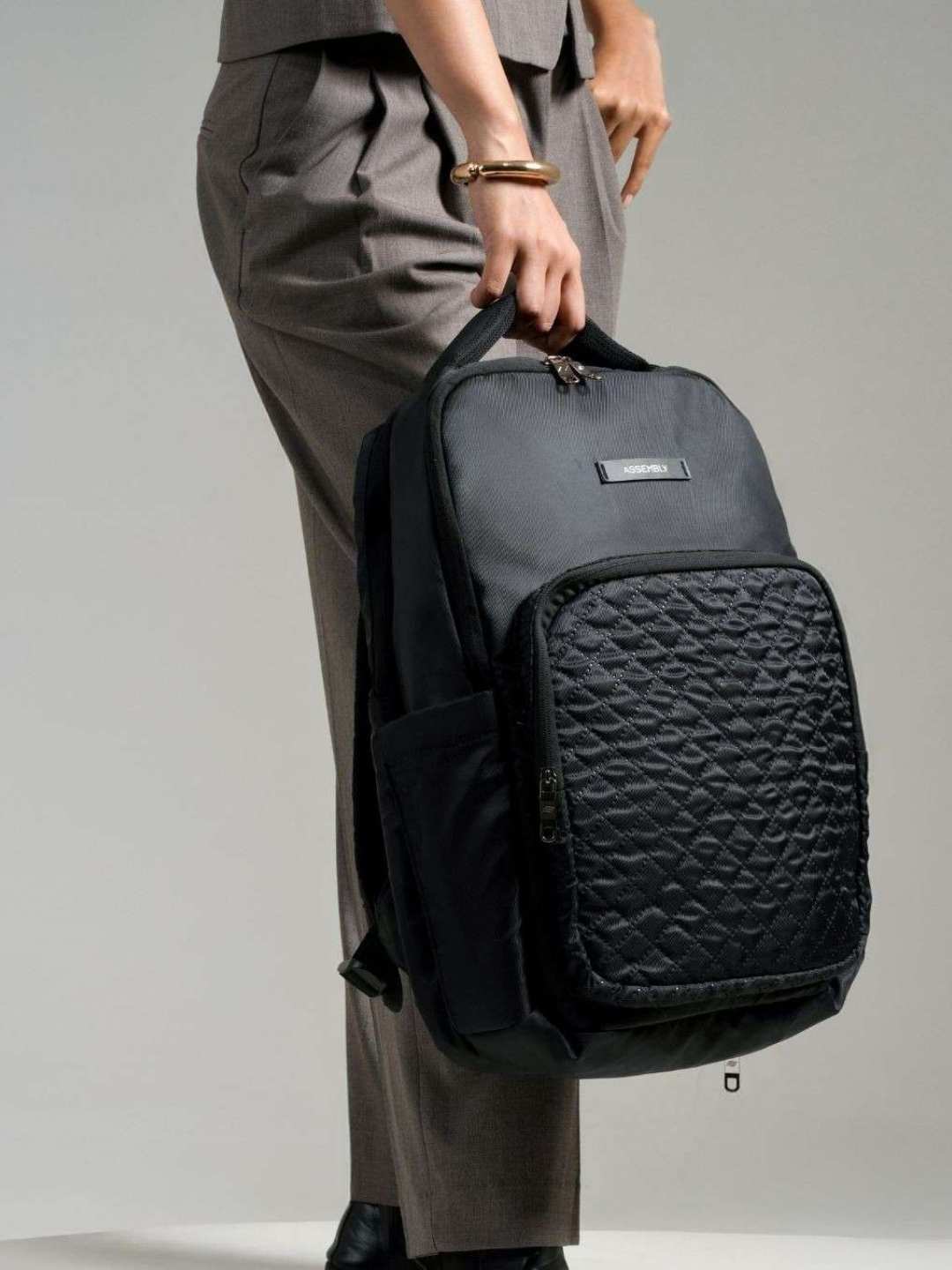 Pixel Laptop Backpack | Black | Everyday Travel Bag for Work & College