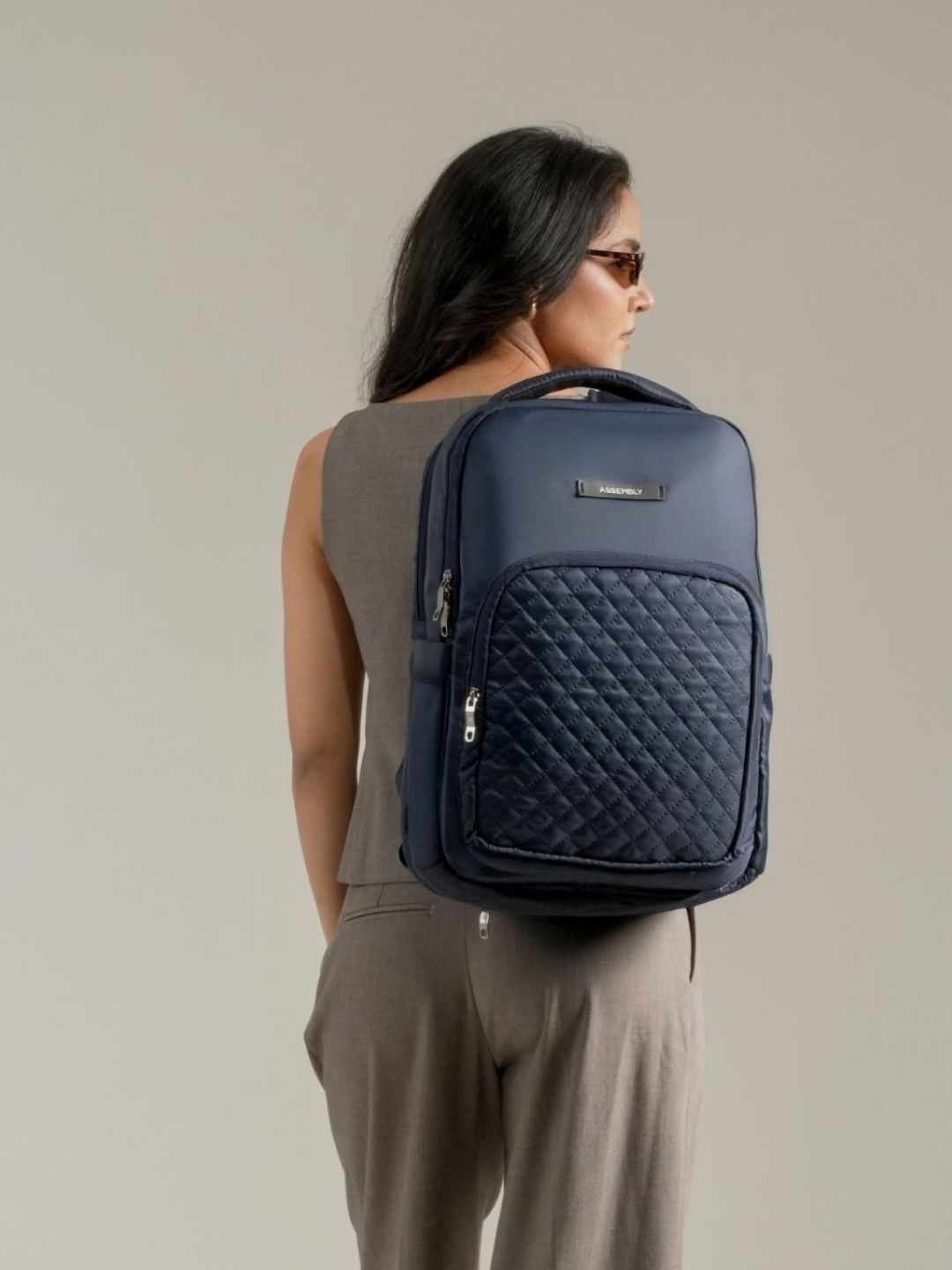 Pixel Laptop Backpack | Blue | Everyday Travel Bag for Work & College