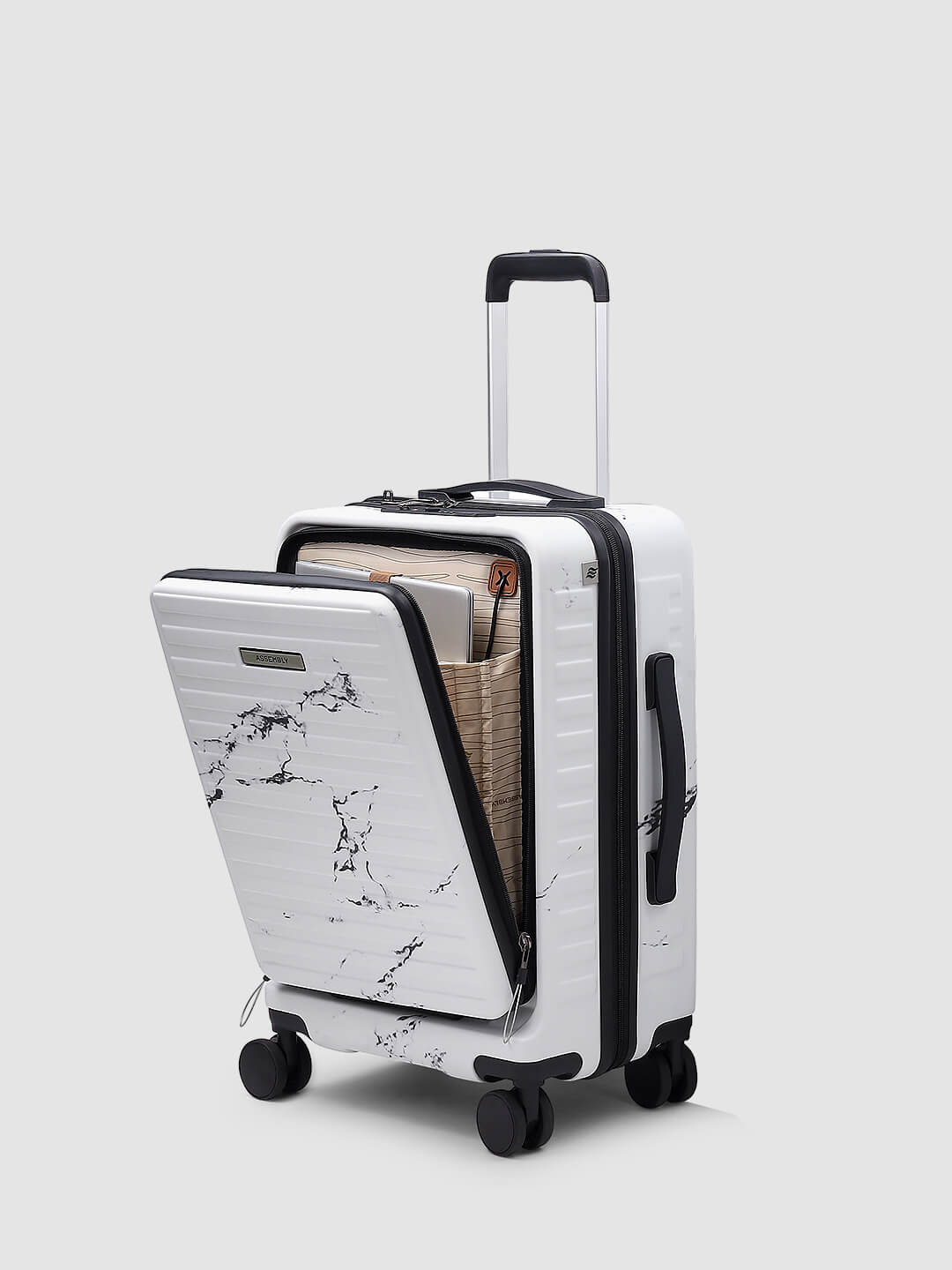StarkPro | Marble Print | Cabin Hard Luggage