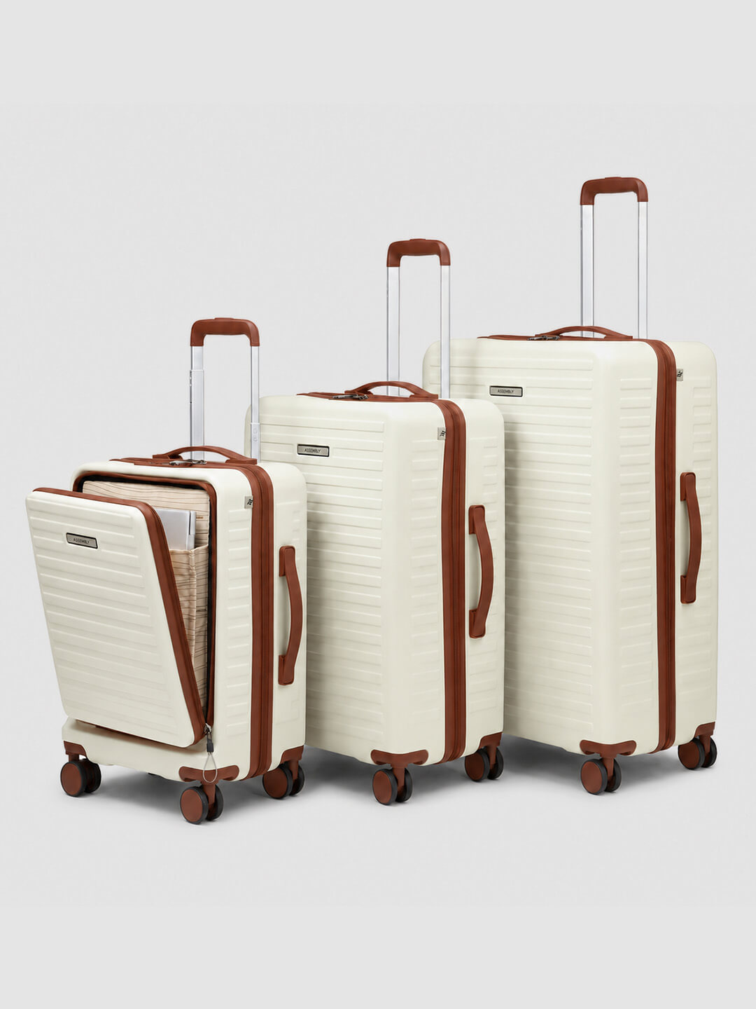 StarkPro Combo | Moon-White | Set of 3 Luggage