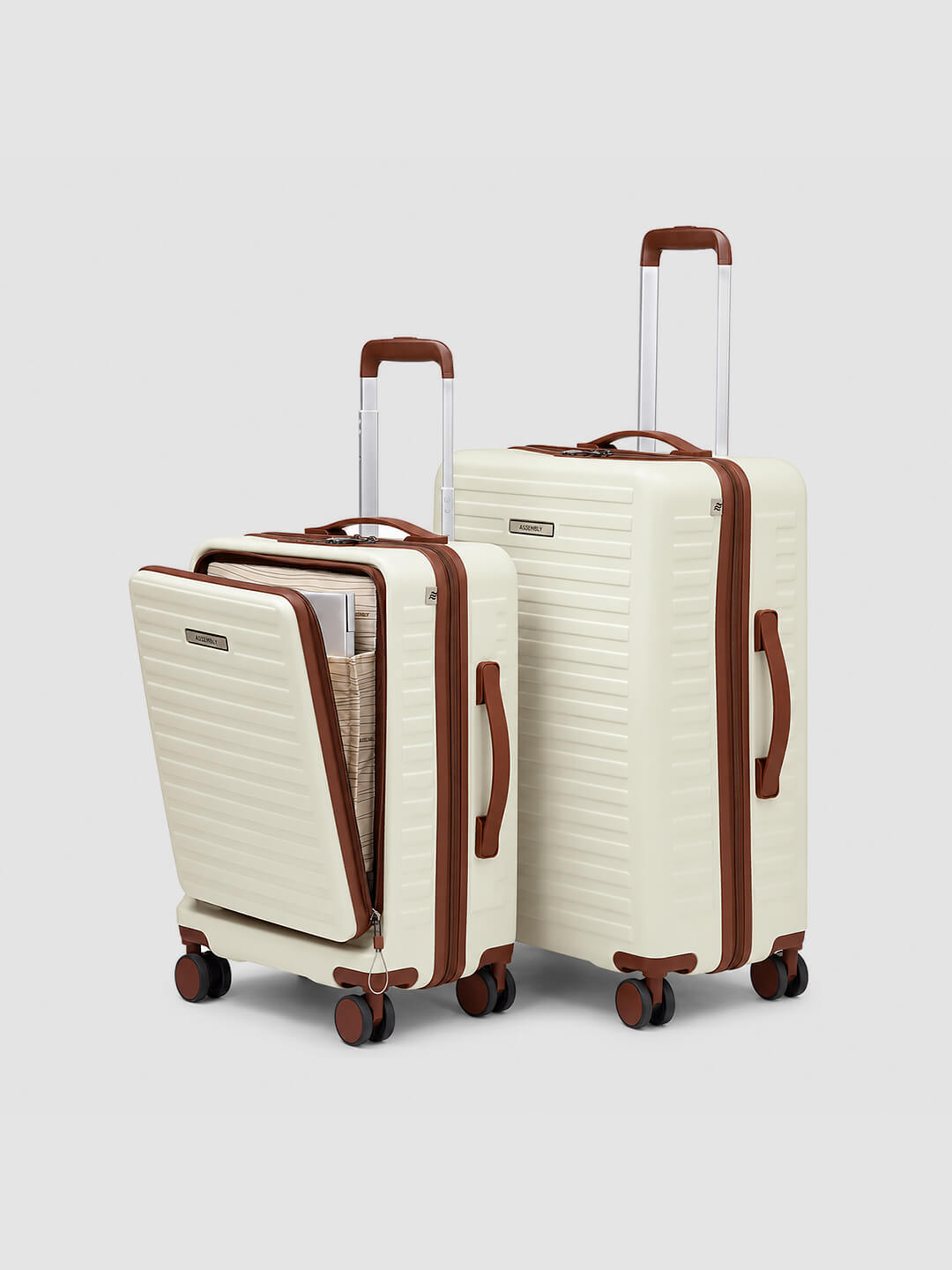 StarkPro Combo | Moon-White | CabinPro+Medium Hard Luggage