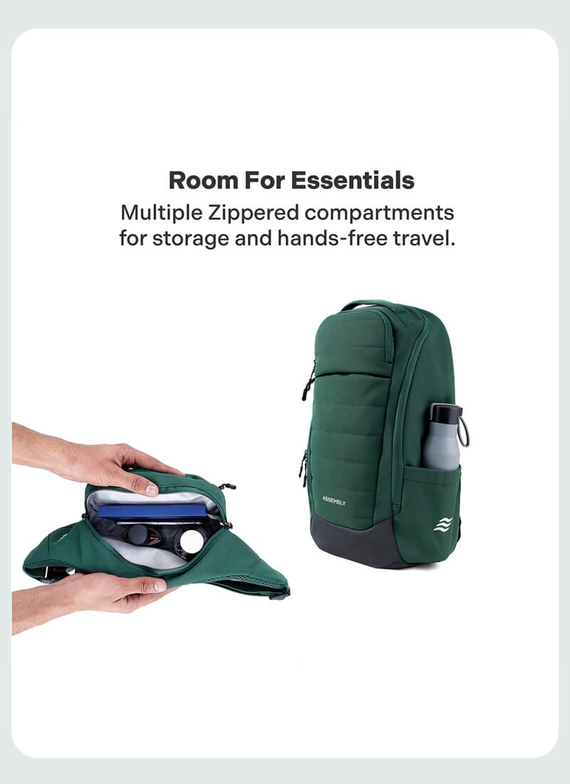 Float Backpack & Fanny Combo | IVY | Premium Backpack & Crossbody Bag