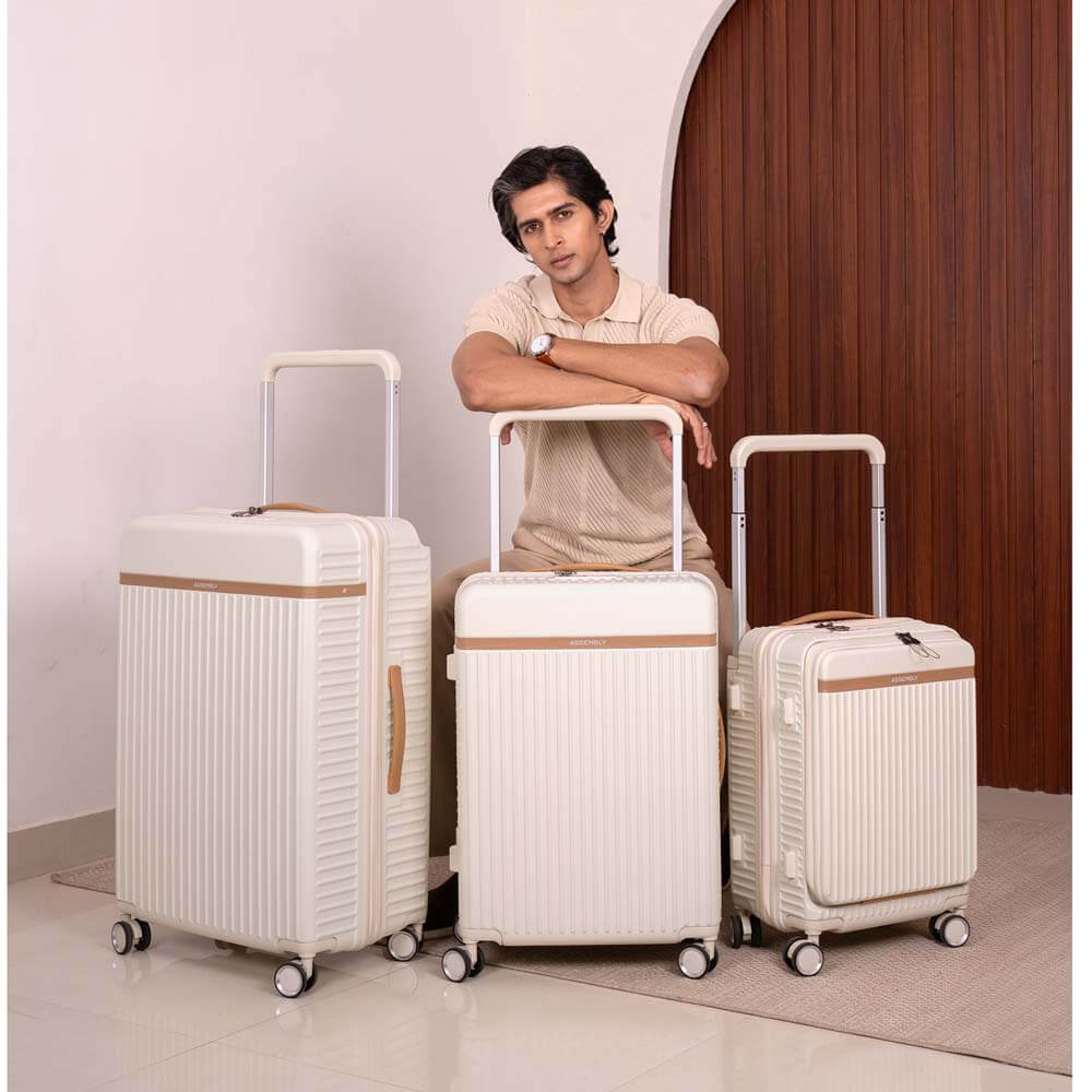 Rover Pro Combo | Moon-White | Set of 3 Luggage