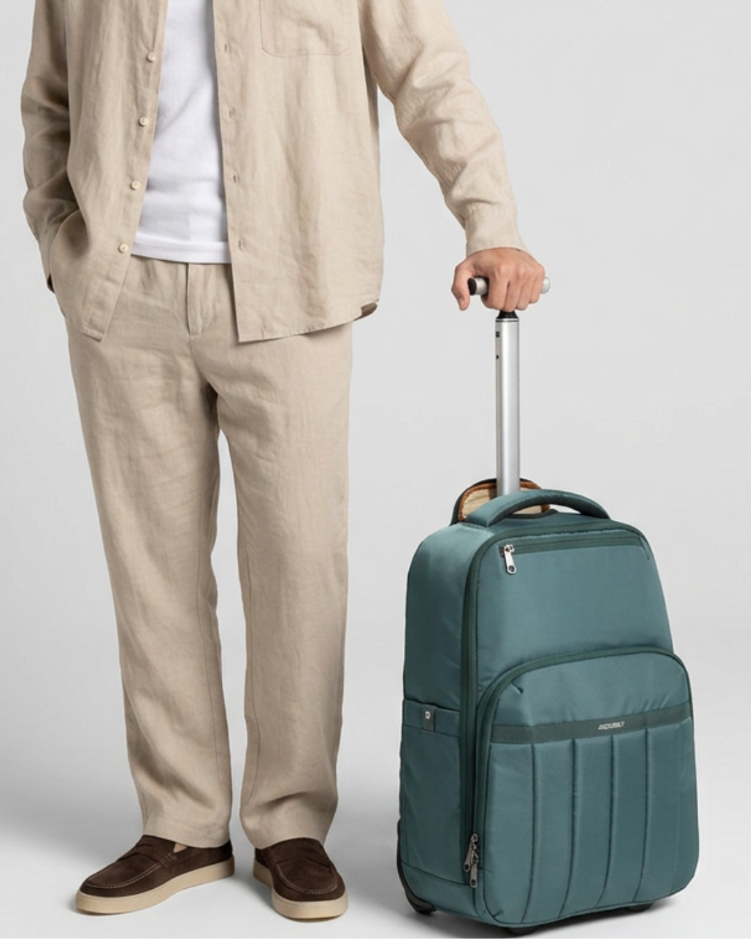 Rover Trolley Backpack | Green | Convertible Laptop Bag for Professionals