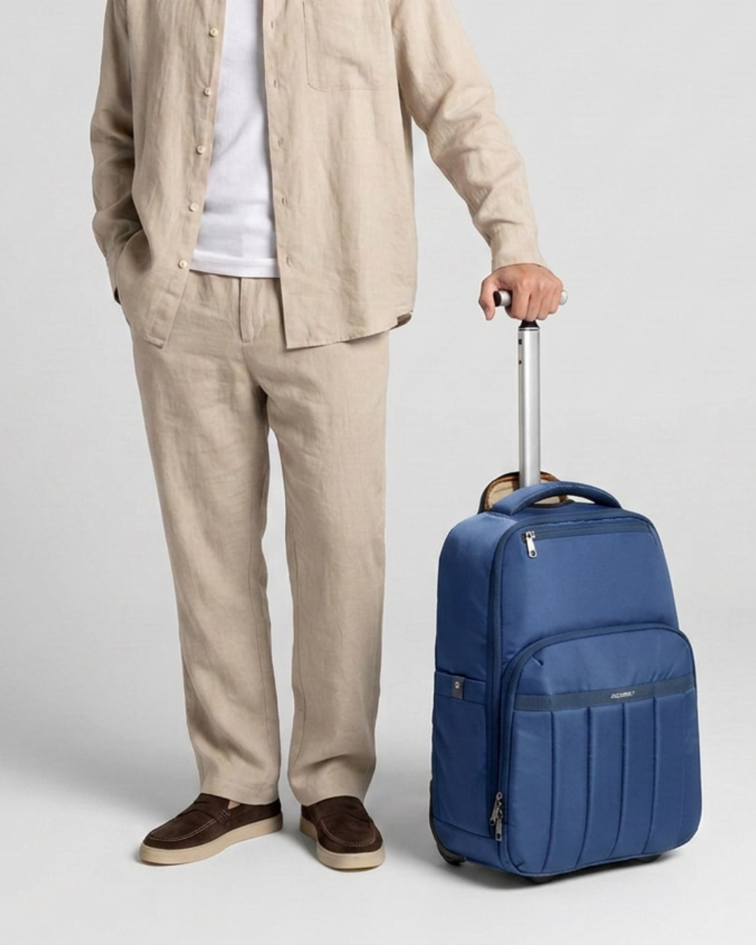 Rover Trolley Backpack | Blue | Convertible Laptop Bag for Professionals