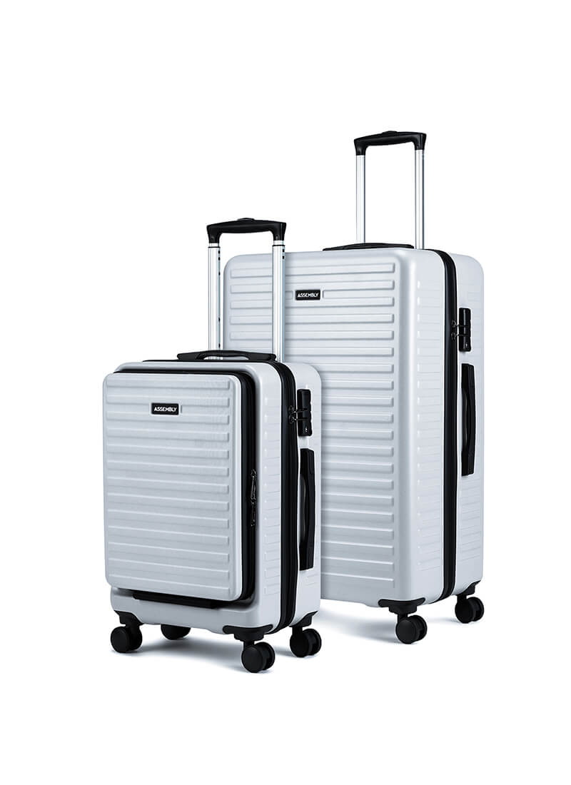 StarkPro Combo | Silver | Cabin+Large Hard Luggage