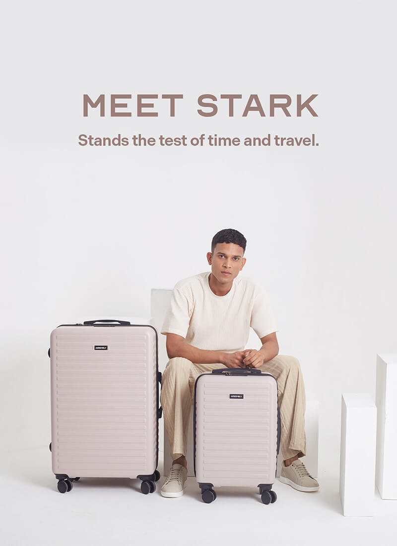 Stark Combo | Ivory | Cabin+Large Hard Luggage