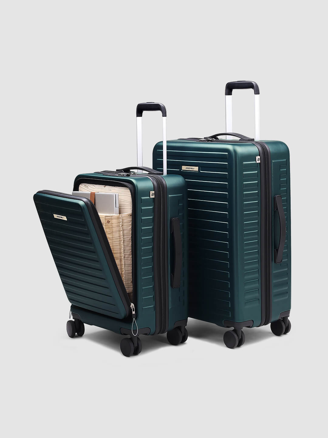 StarkPro Combo | Green | CabinPro+Medium Hard Luggage