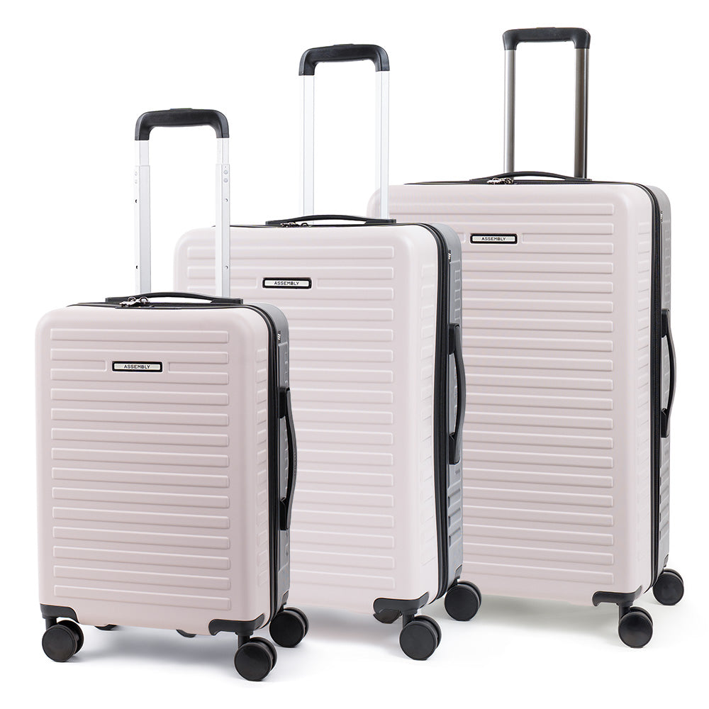Two Tone Combo | Ivory-Grey | Set of 3 Luggage