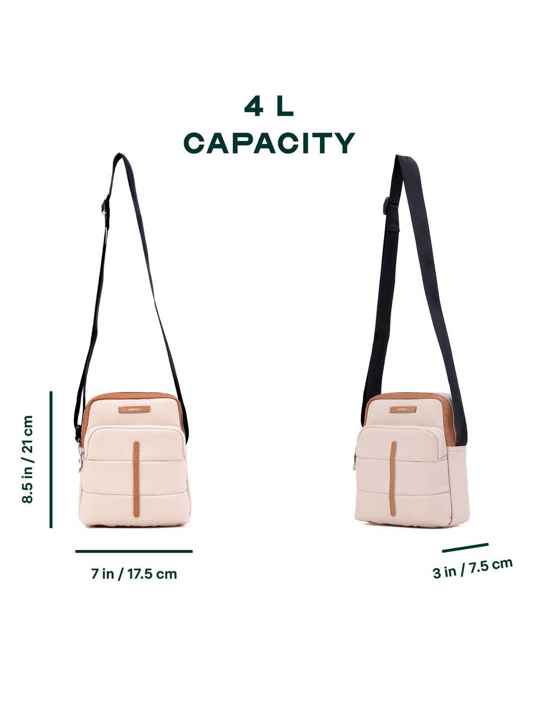 Odyssey Crossbody Sling Bag | Beige | Everyday Utility Sling