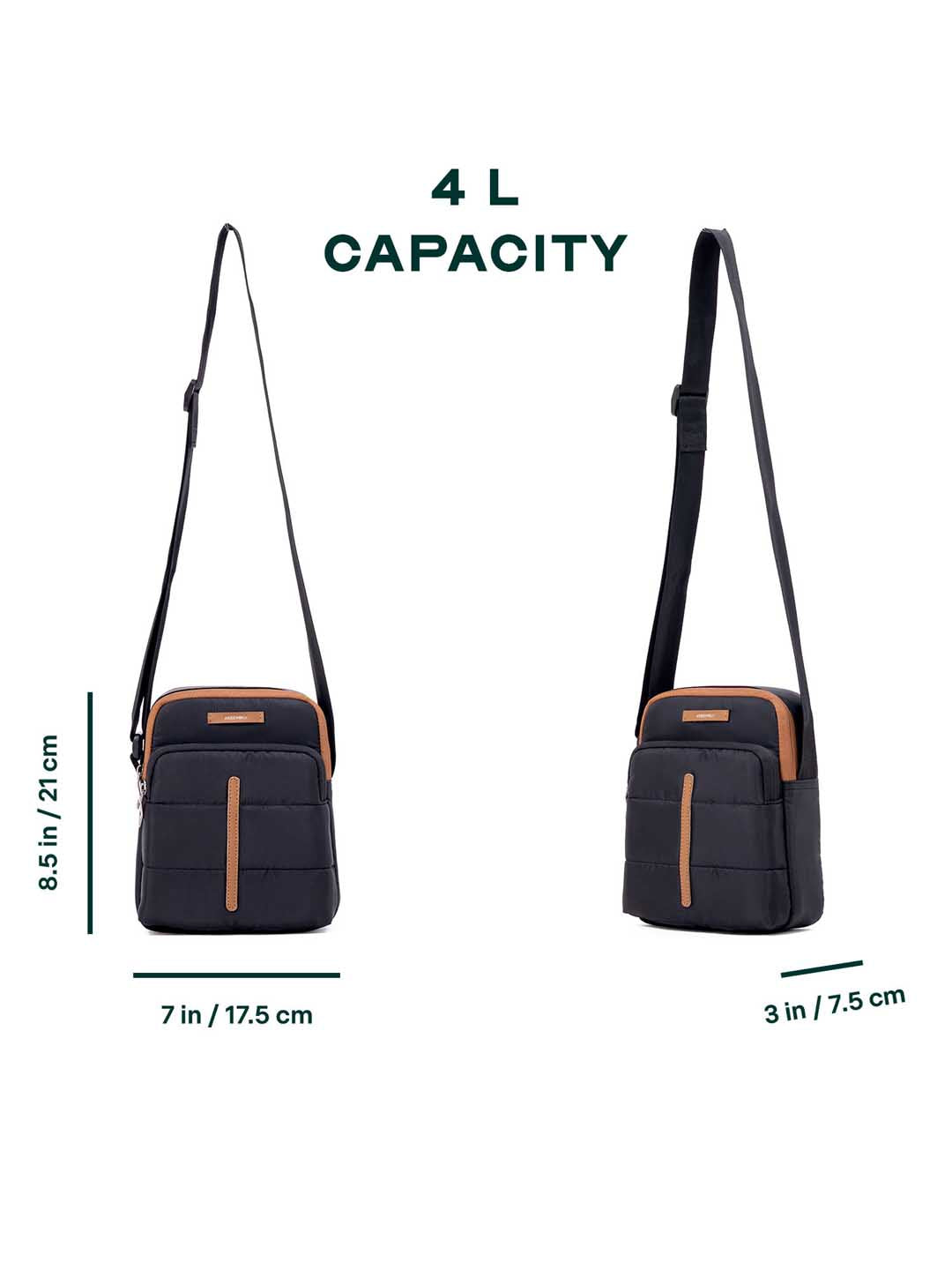 Odyssey Crossbody Sling Bag | Black | Everyday Utility Sling