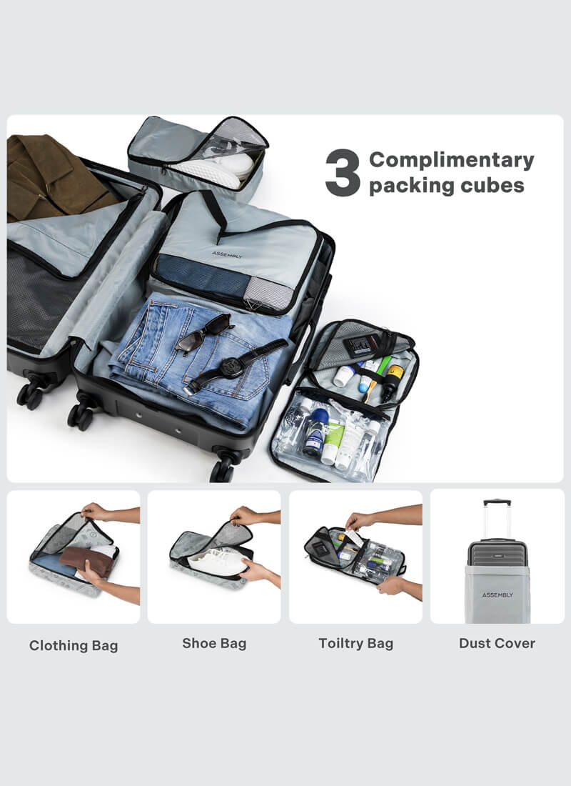 StarkPro Combo | Grey | Set of 4 Luggage