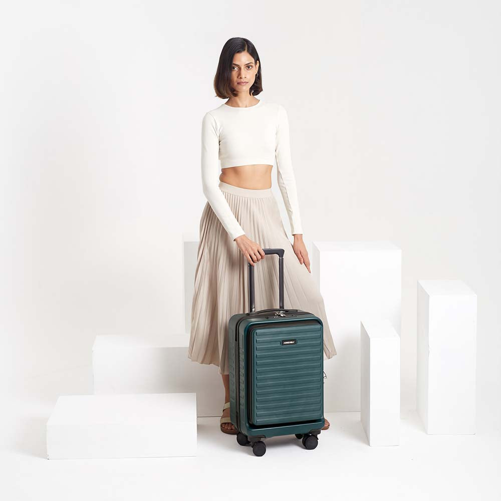 StarkPro | Green | Cabin Hard Luggage