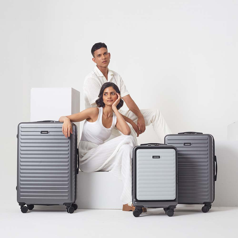 StarkPro Combo | Grey/White | Set of 3 Luggage