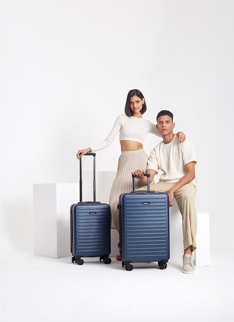 Stark Combo | Blue | Cabin+Medium Hard Luggage