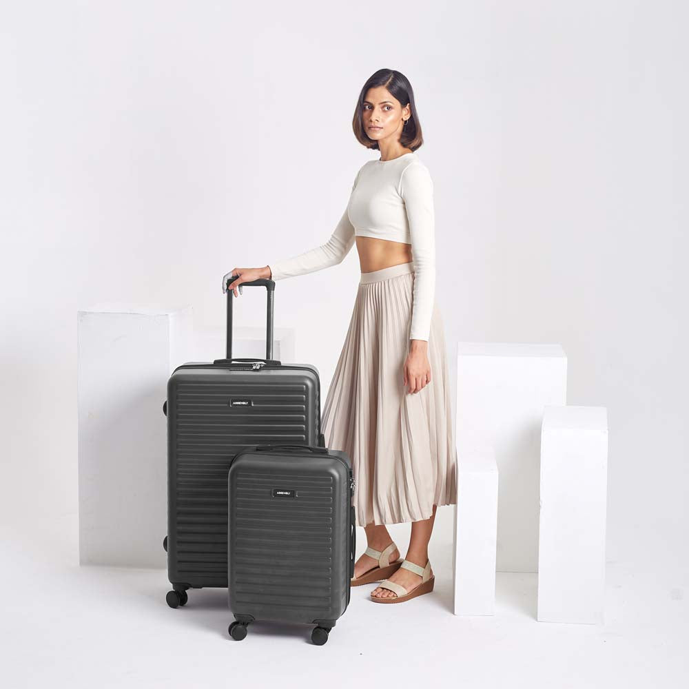 Stark Combo | Grey | Cabin+Large Hard Luggage