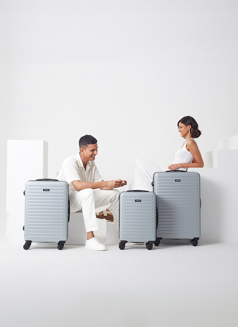 Stark Combo | Silver | Set of 3 Luggage