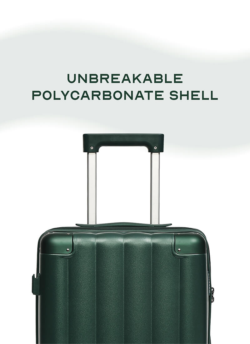 Iris | Green | Cabin Hard Luggage