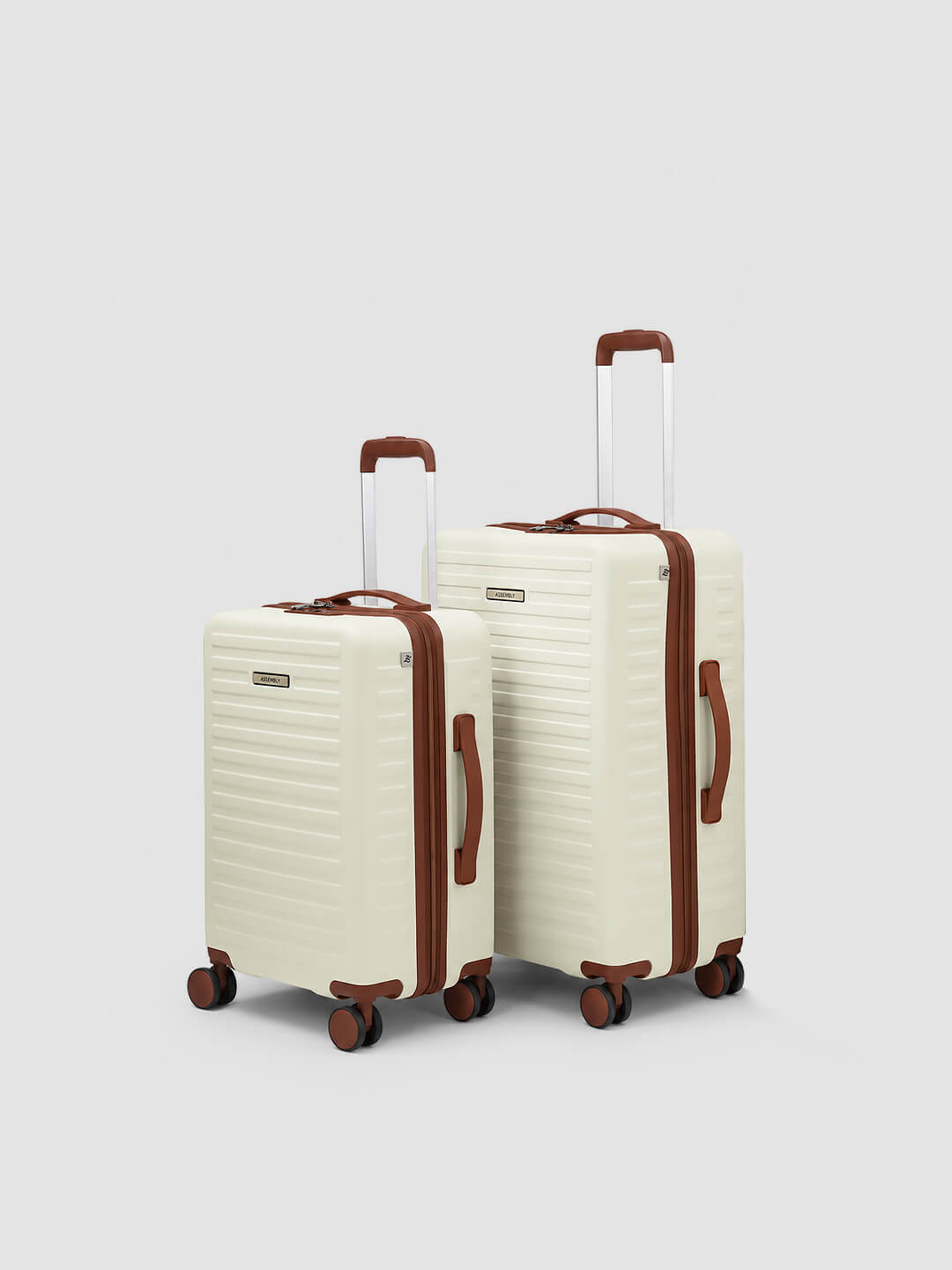 Stark Combo | Moon-White | Cabin+Medium Hard Luggage