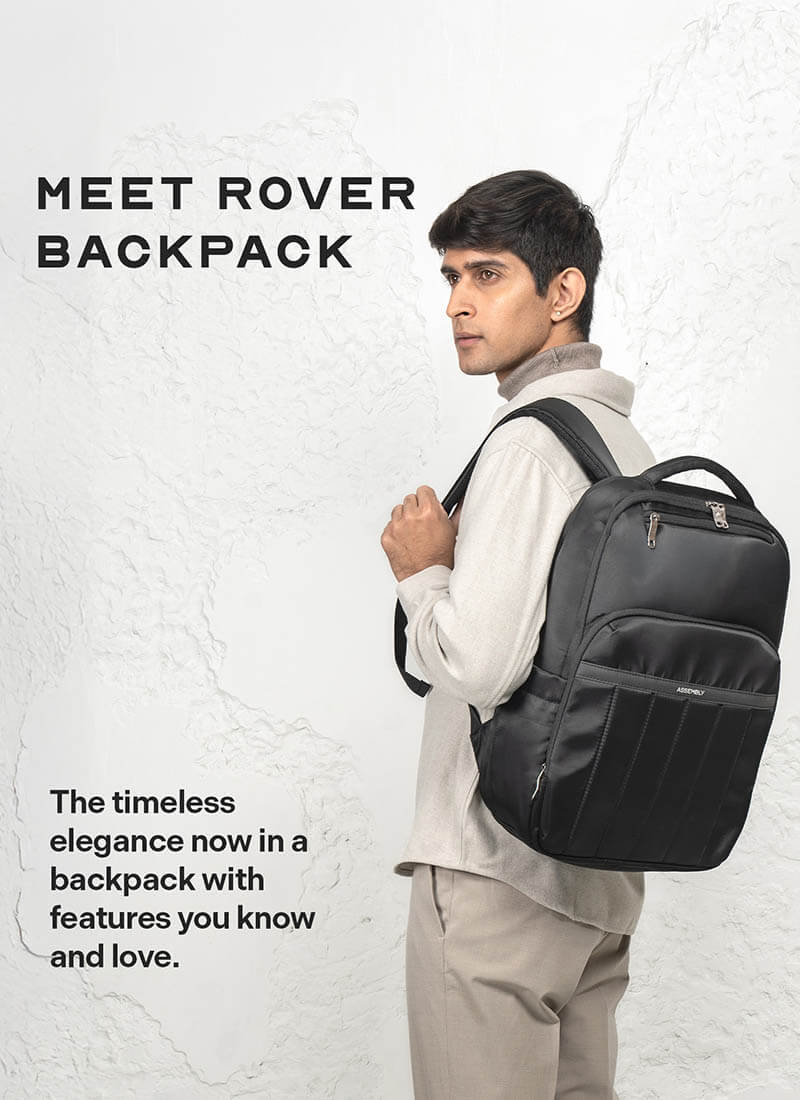 Rover Backpack | Black | Everyday Laptop Backpack