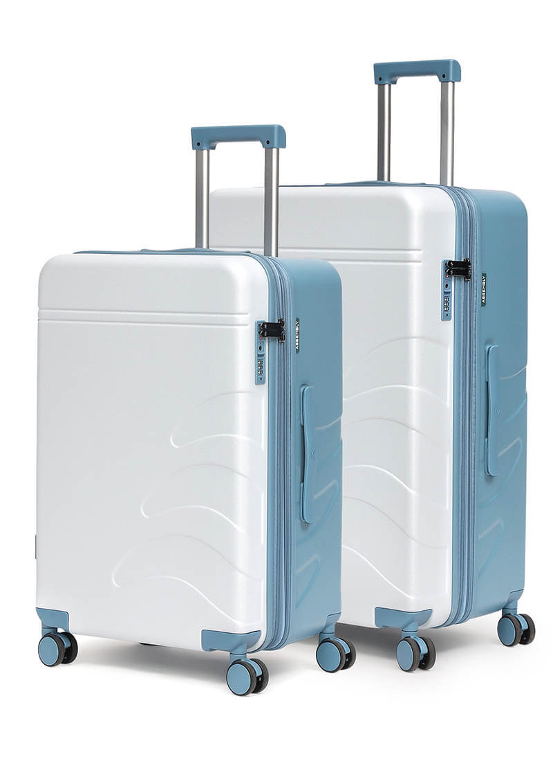 Flowe Combo | Blue | Medium+Large Hard Luggage