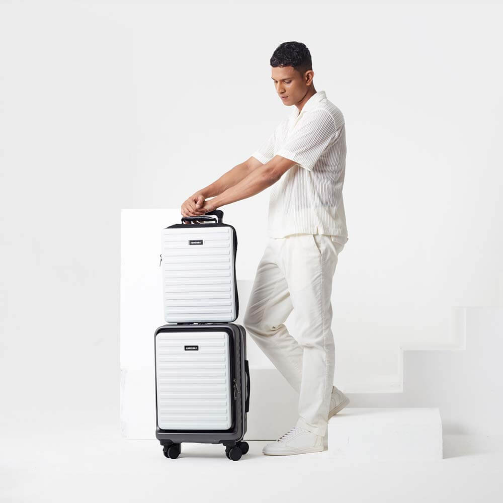 Agile Set | Grey-White | CabinPro+Laptop Backpack