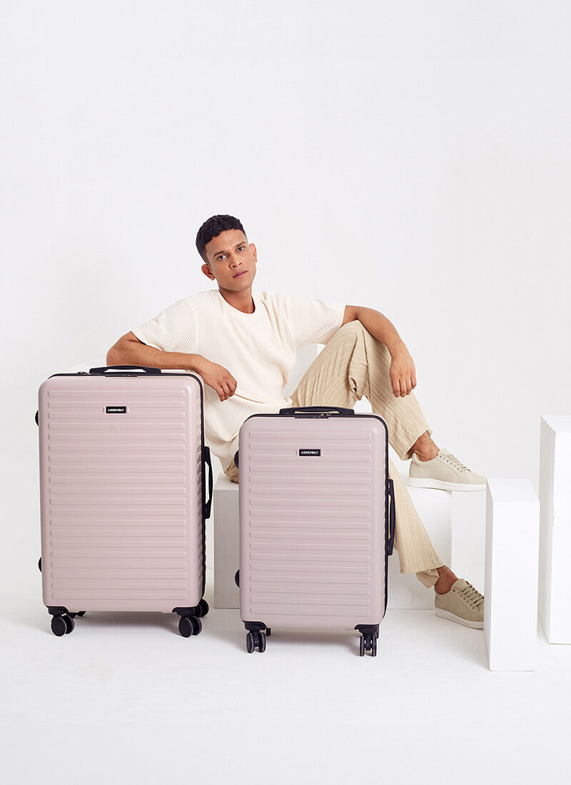 Stark Combo | Ivory | Medium+Large Hard Luggage