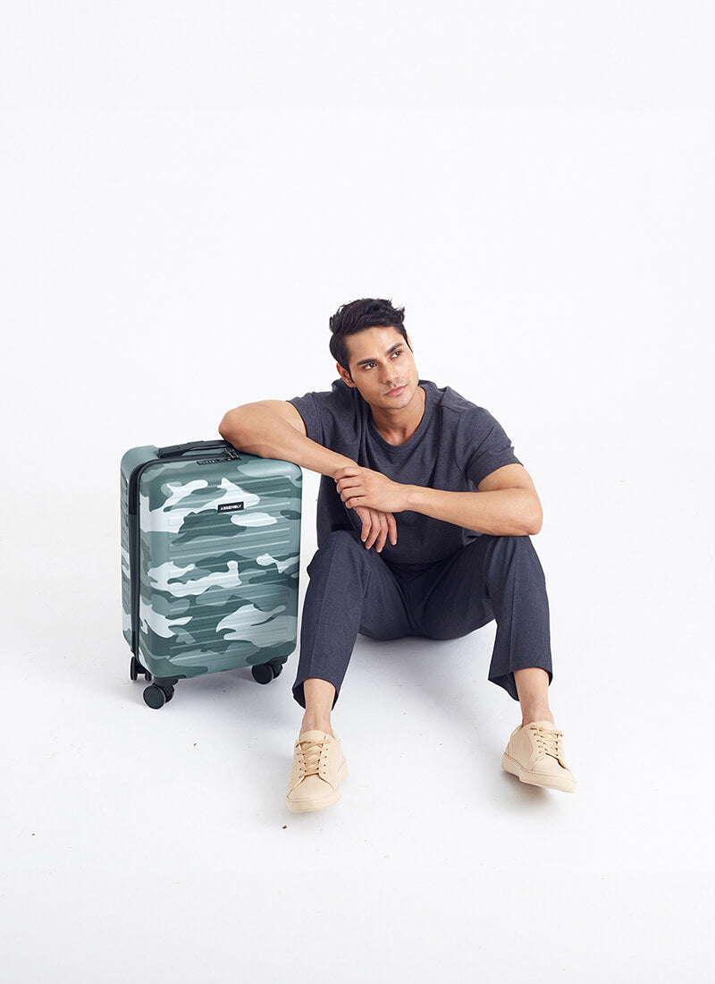 Stark | Camo Green | Cabin Hard Luggage