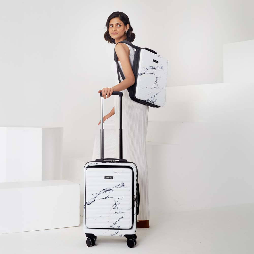 Agile Set | Marble | CabinPro+Laptop Backpack