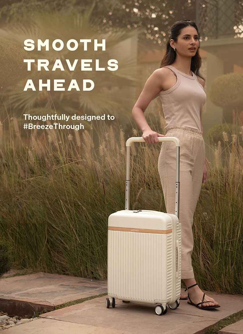 Rover | Moon-White | Cabin Hard Luggage