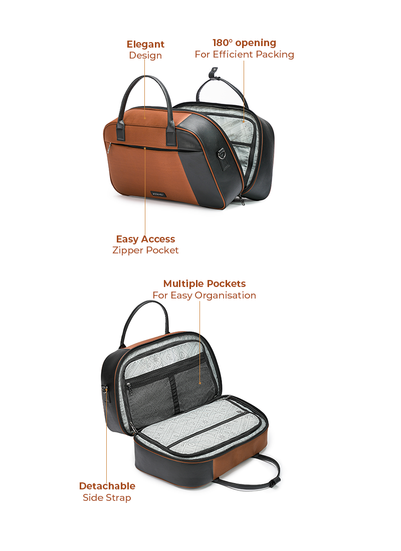 City Explorer Combo | Rust | Duffle+TechKit+Packing Cube