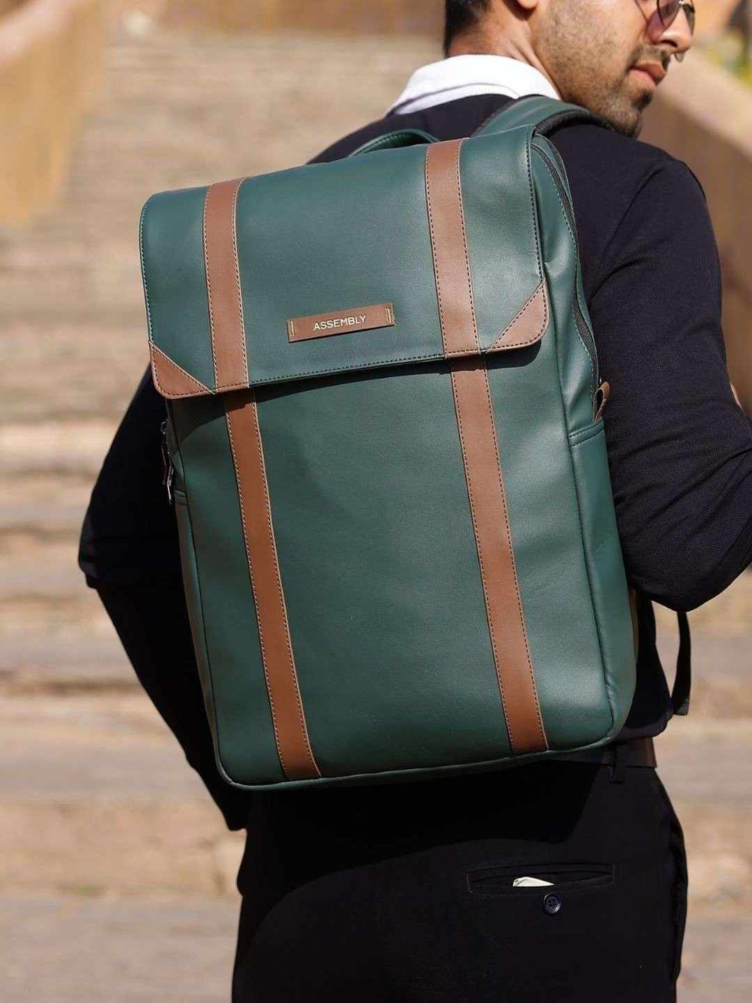 Vintage Travel Backpack Green