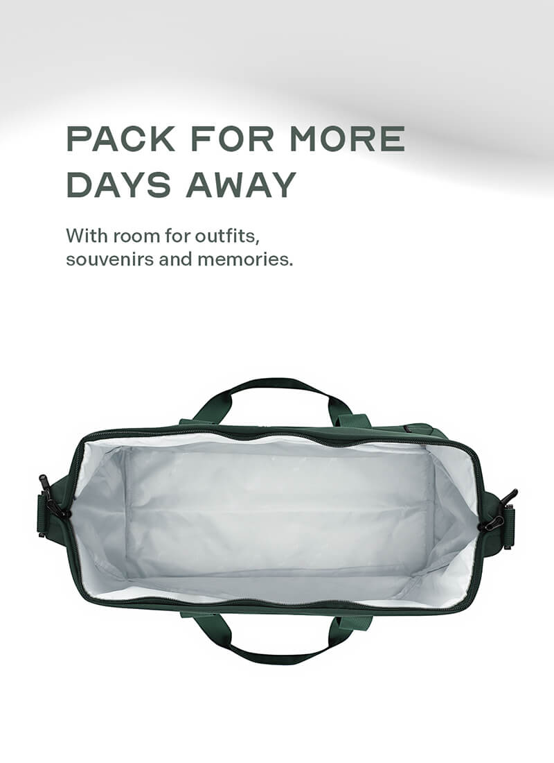 Odyssey Set of 2 & Float Duffle Combo | Forest Green | Cabin+Medium Hard Luggage & Duffle